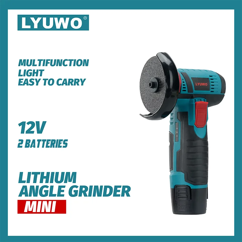 

LYUWO Mini Angle Grinder Mini Household Rechargeable Cutting Machine Polishing Machine Electric Hand Grinder Polishing Machine