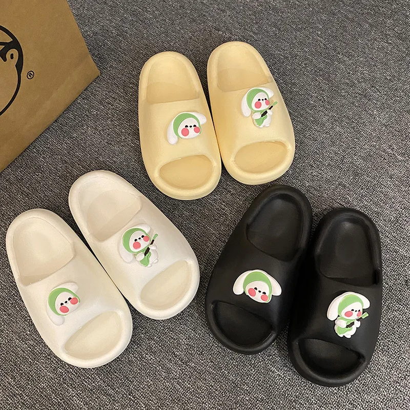 Cartoon Cute Slippers Women's Soft Bottom Super Light Shit Feeling Home Thick-Soled Sandals Women's