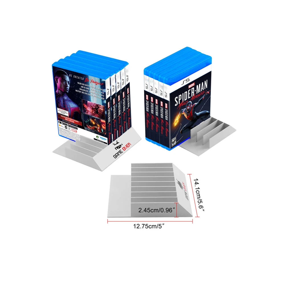 8 em 1 suporte de armazenamento para ps4, ps5, ps3, cartão de jogo, caixa de armazenamento cd, com suporte base, acessório do jogo