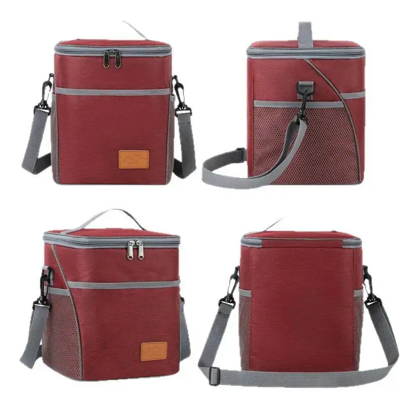 

Portable Foldable Expandable Large Capacity Cooler Handheld Bag Fresh Refrigerated Insulated Crossbody Backpack For Outdoor