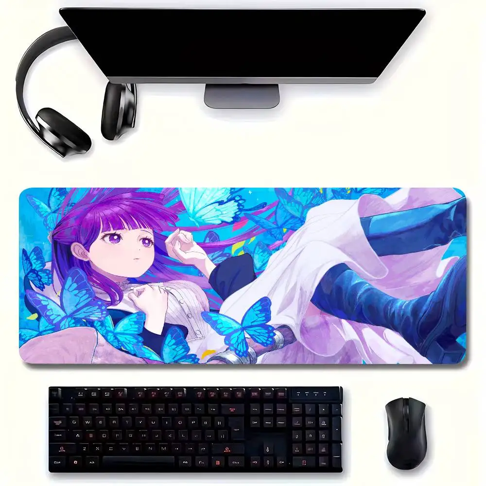 Fern Animation Frieren Beyond Journeys End Mousepad Non-slip Suitable For Office Computers Laptops E-sports Game Desk Mats XXL