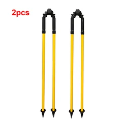 2pcs Surveying Pole Thumb Release Bipod For Prism Pole Nikon South Total Station GPS GNSS Yellow