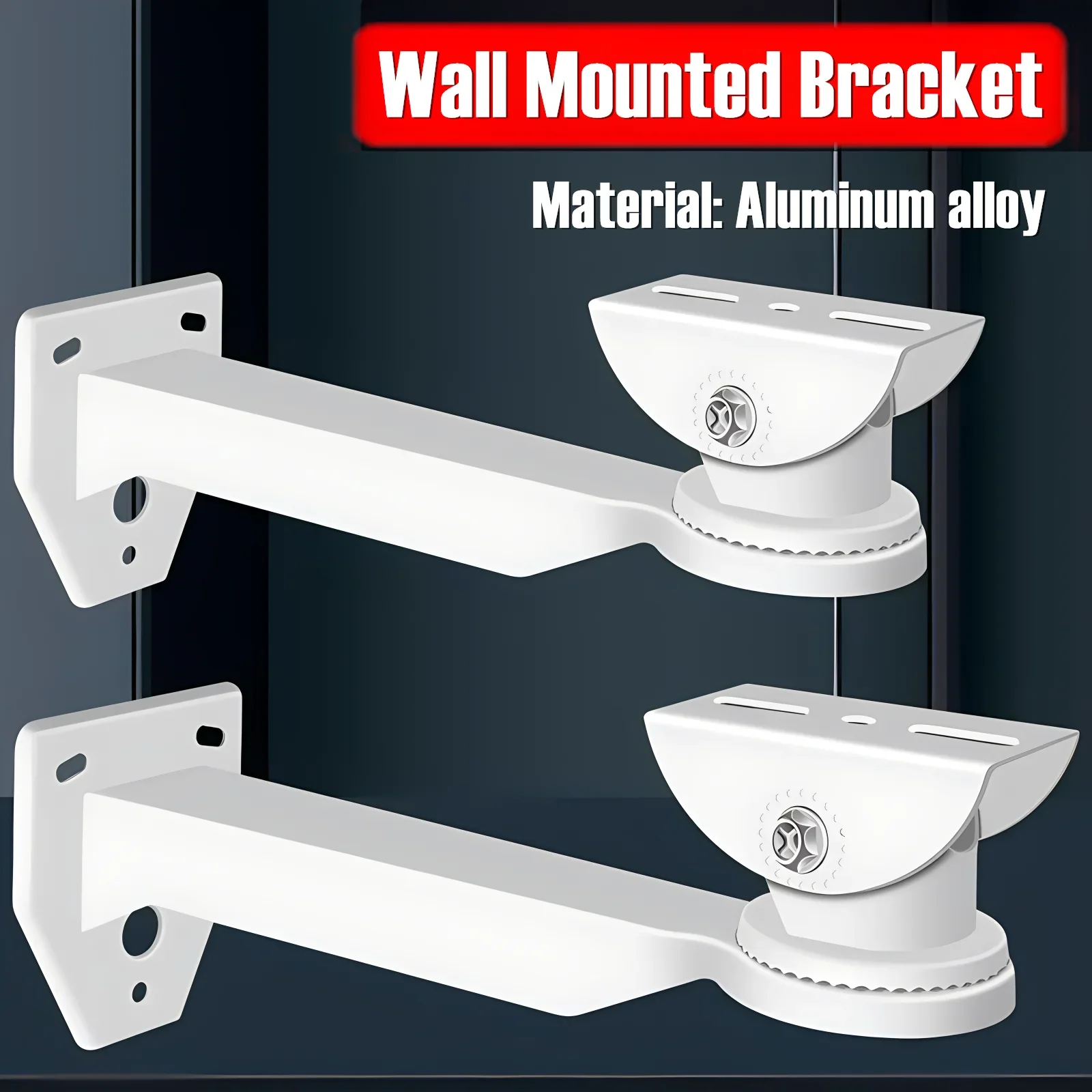 

Wall Mount Bracket Installation Monitor Holder Indoor Outdoor Thickened Aluminum Alloy Security CCTV Surveillance Camera Stand