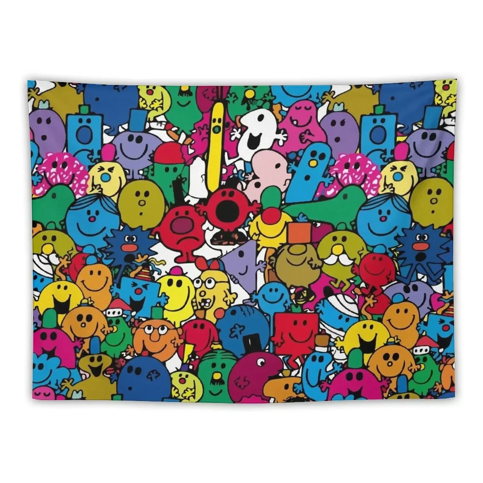 

Mr Men Pattern Tapestry Room Decore Aesthetic Home Decor Aesthetic House Decor Wall Hanging Wall Tapestry