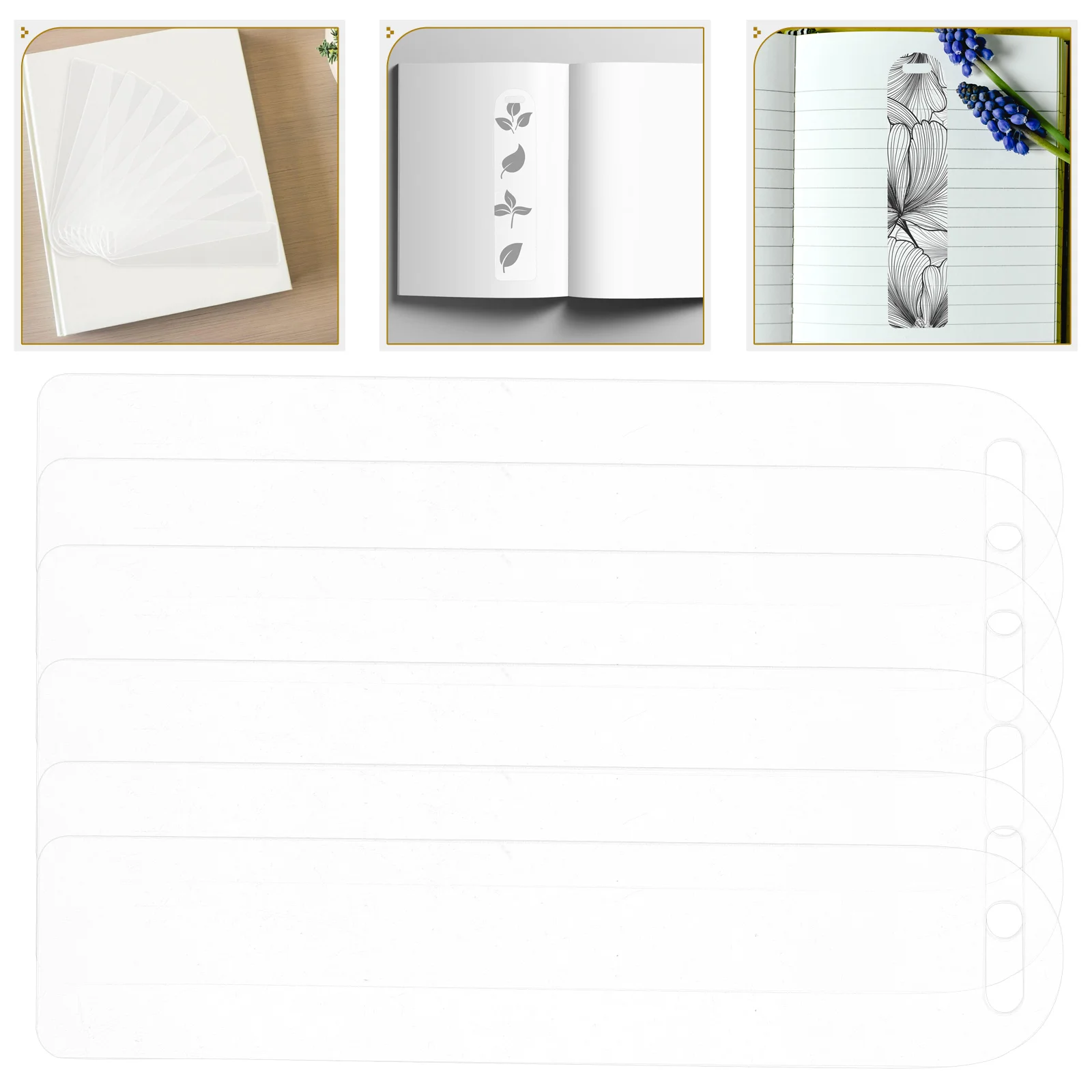 

Gift Tag Bookmark Acrylic for Decor Blank Diy Crafting Bookmarks to Decorate Clear Bulk