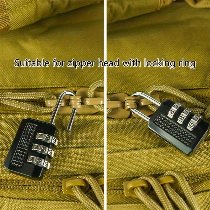 Tragbares, leichtes, vielseitig einsetzbares Passwort-Kleinschloss aus Legierung für Outdoor-Rucksack-Sicherheitsschloss