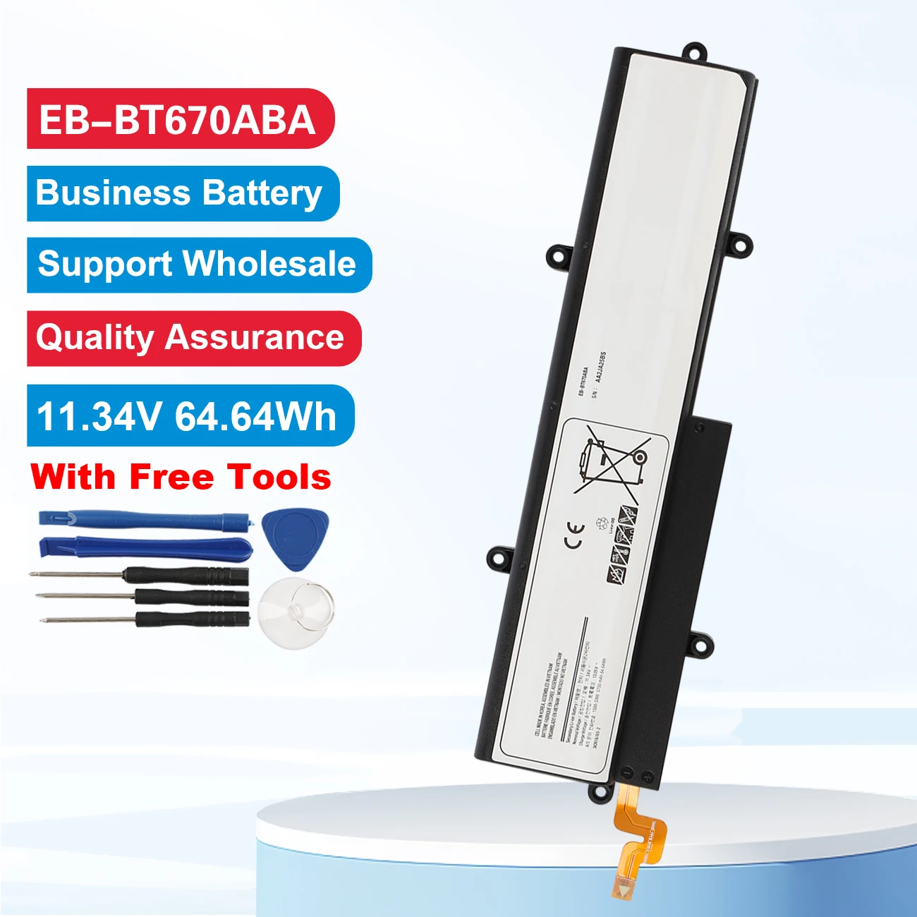 EB-BT670ABA AA1G907KS Laptop-Akku für Samsung Galaxy View 18,4 Zoll SM-T670 SM-T677A Serie AA2J929BS EB-BT670ABE 5700 mAh/64,64 Wh