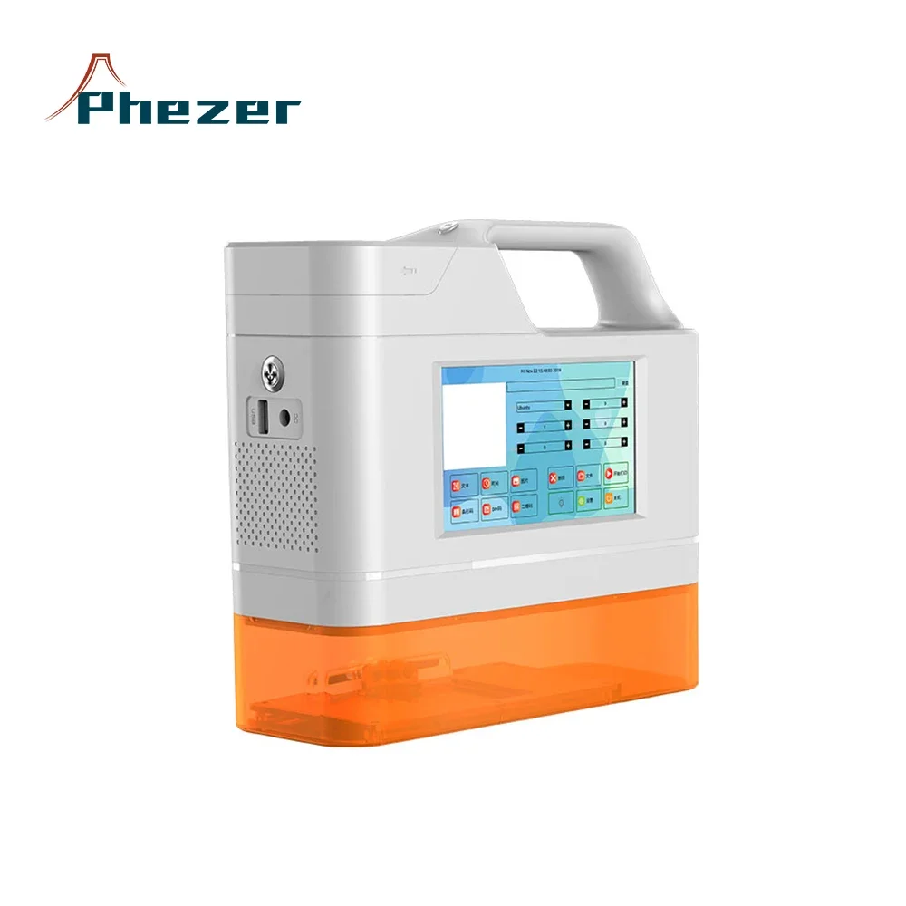 Desktop portable mini fiber marking machine for PVC plastic pipe and PE cable