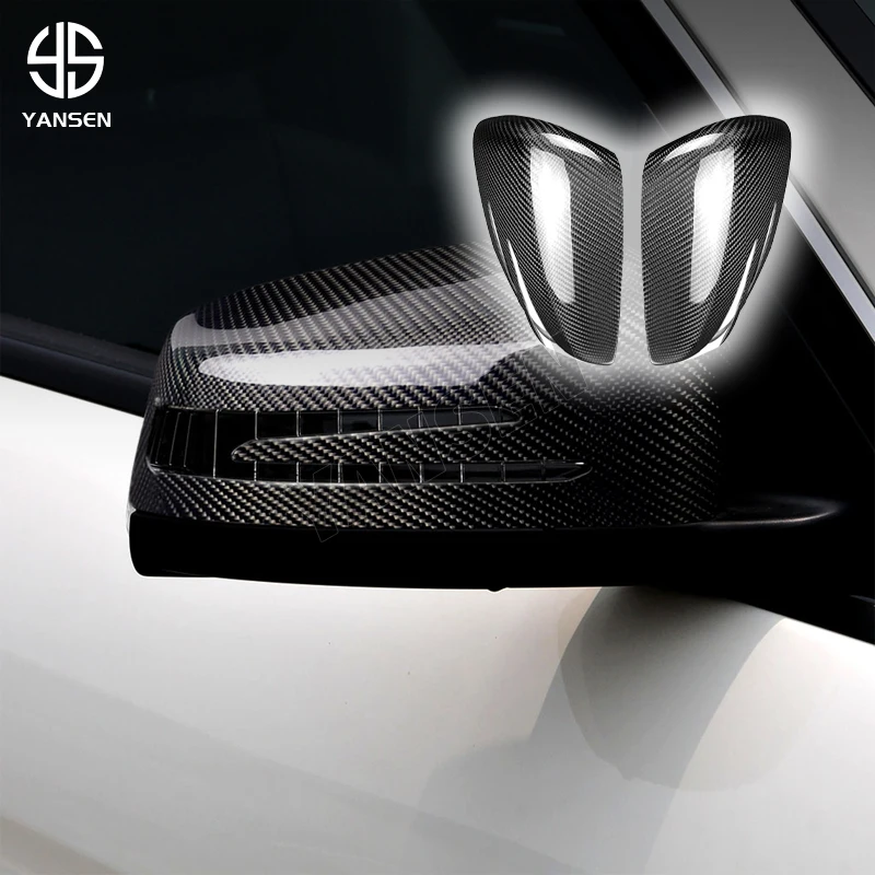 Carbon Fiber Car Rearview Mirror Cover For Mercedes Benz A/B/C/E/S Class W204 W207 W212 W176 W218 W221 GLK CLA