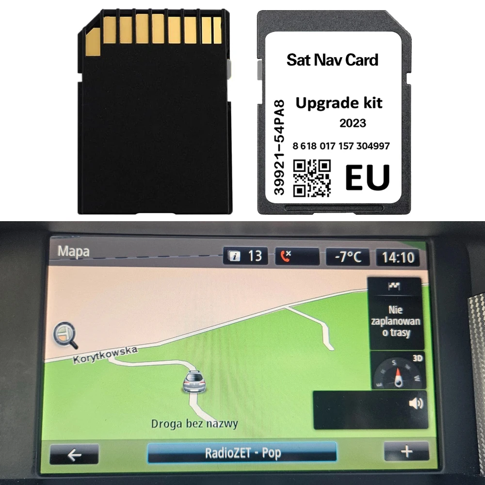 Système de navigation par satellite SLDA pour Suzuki SX4 S-Cross Vitara Swift Ignis Baleno 2016-2021, carte SD avec cartes d'Europe et du Royaume-Uni, dernier GPS 2023
