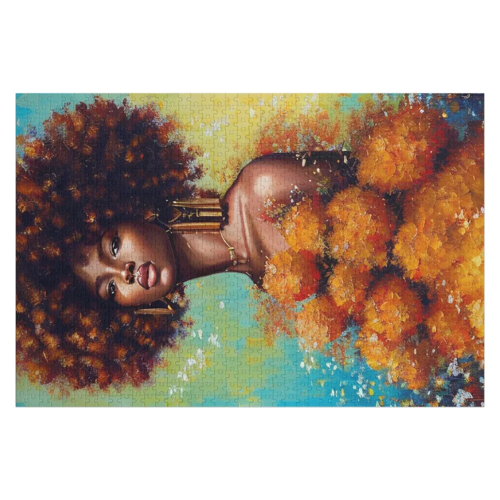 

Black Beauty Beautiful African Women Digital Art Jigsaw Puzzle Customized Kids Gift Personalized Baby Object Puzzle