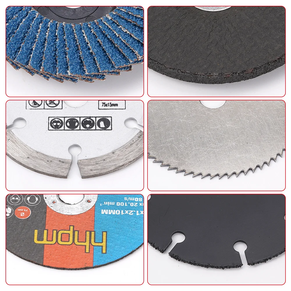 3inch 75mm Carbide Cutting Disc For Grinder Circular Resin Grinding Wheel Sanding Disc Wood Metal Plastic Cutting Grinding Bit