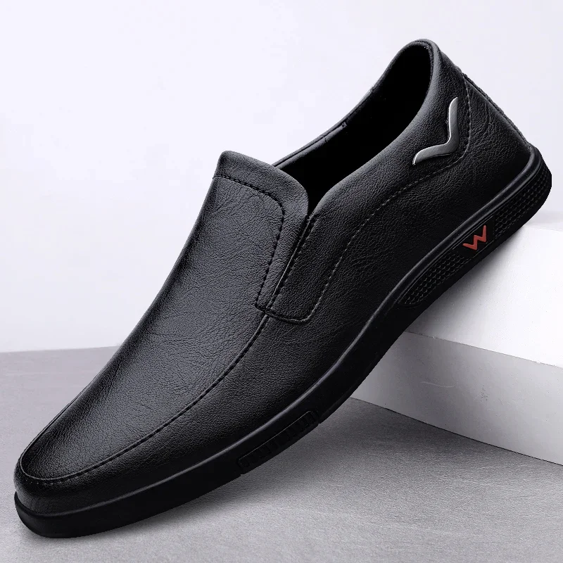 Fashion men\'s handmade casual slip on shoes genuine leather men loafers outdoor comfortable breathable Men loafers shoes