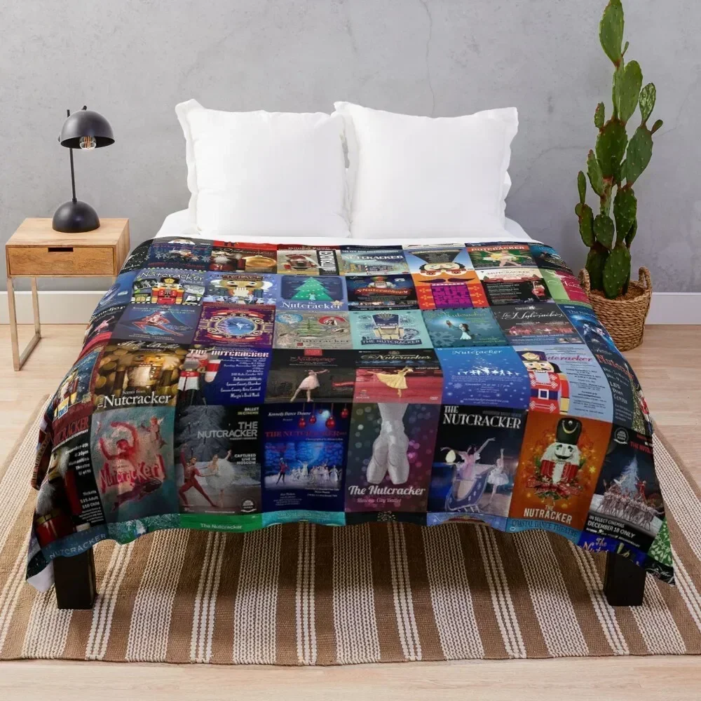 

Nutcracker Ballet Throw Blanket Foldable Soft Warm Blanket for Outdoor Use