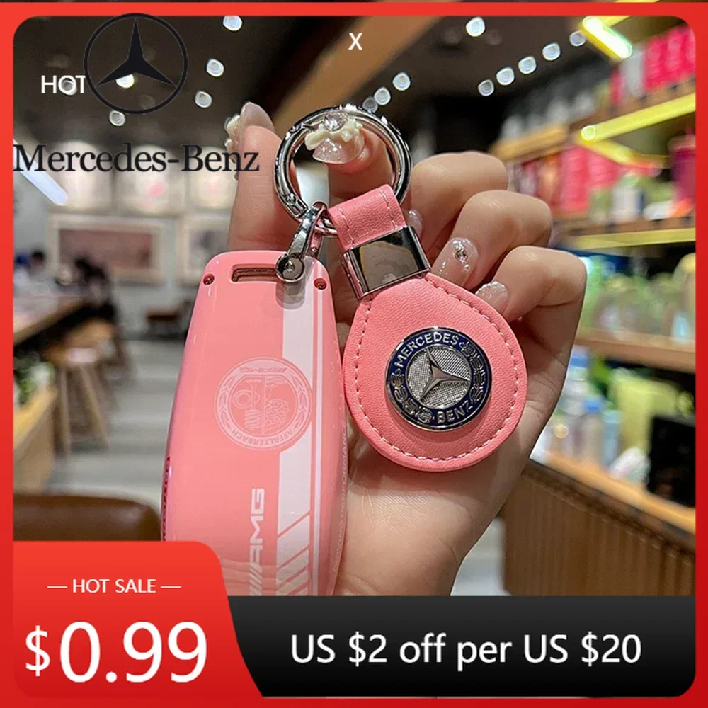 

Горячая наклейка на автомобиль, чехол для смарт-автомобиля с дистанционным управлением, чехол для Mercedes Benz AMG A C E S G Class GLC CLE CLA W177 W205 W213 W222