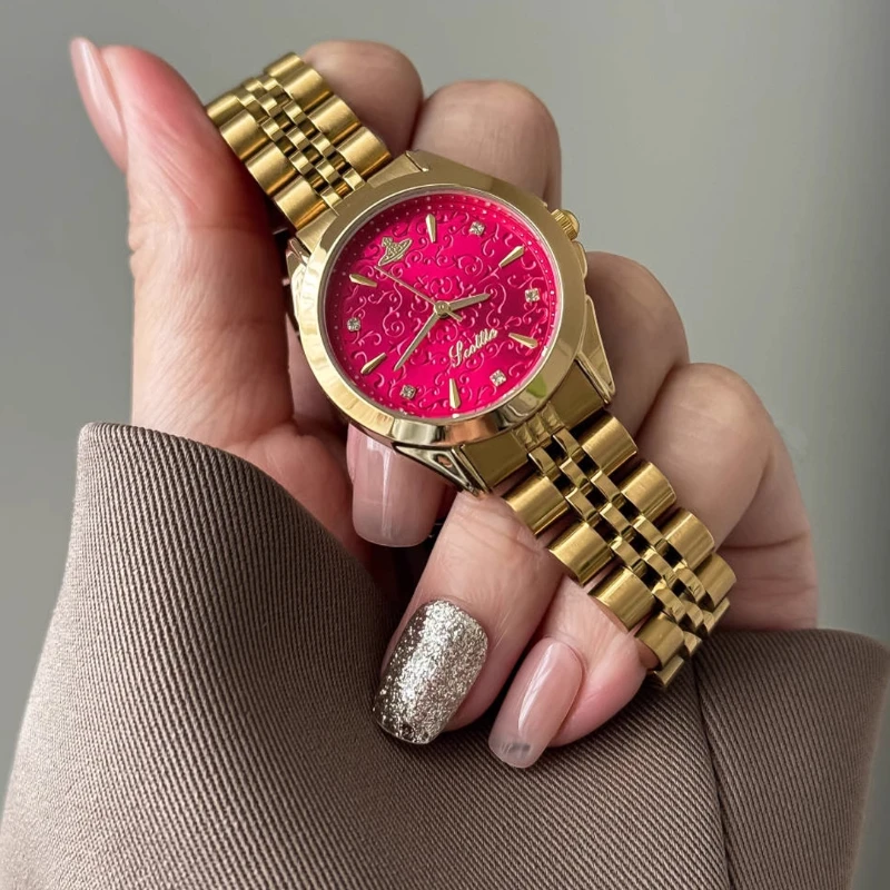 2025 New Luxury Quartz Watch Elegant Simple Trend Automatic Student Waterproof Ladies Watch Birthday Gift