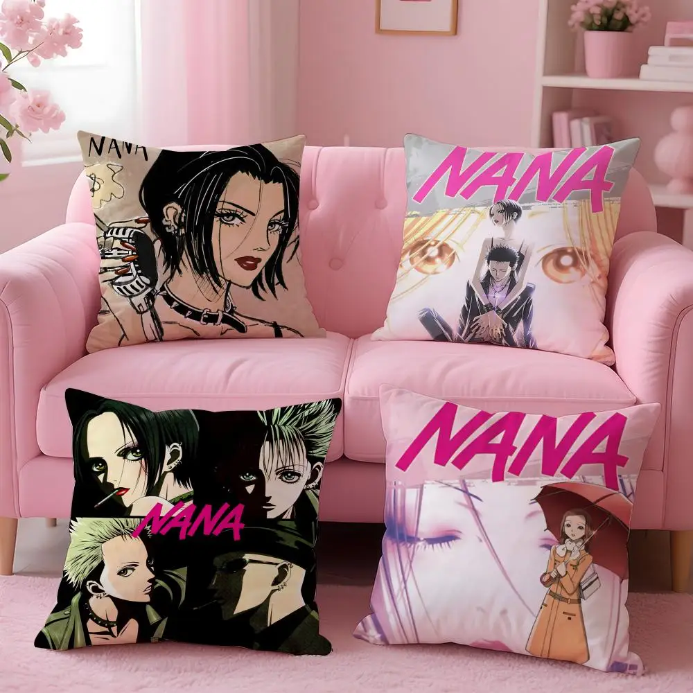 Anime N-Nana Kissenbezug, bequemer wendbarer Kissenbezug, ideal für Auto, Sofa, Schlafzimmer und darüber hinaus