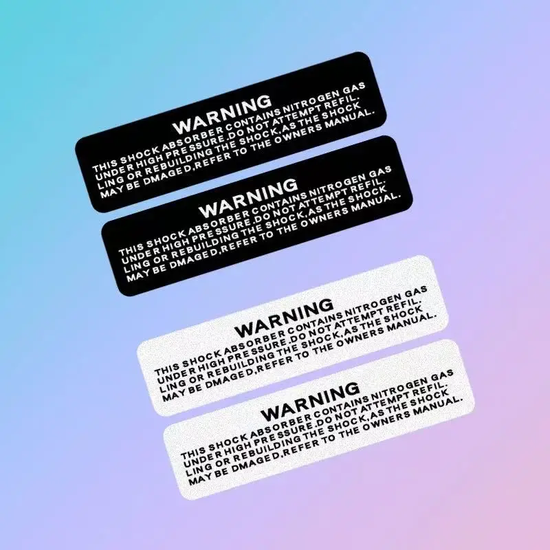 

Reflective Shock Absorber Stickers - Universal Warning Decals for Motorcycle Suspension Mods