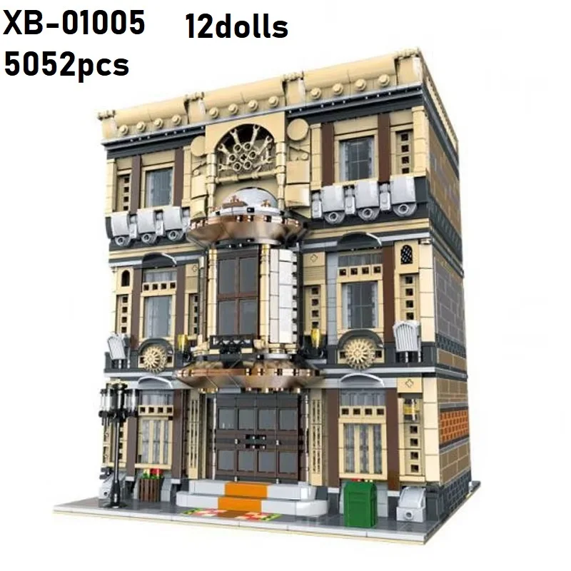 

5052pcs Maritime Museum House Buildings Sets City Apartment Store Model Modular Buildings Blocks Gift for Adults Kids