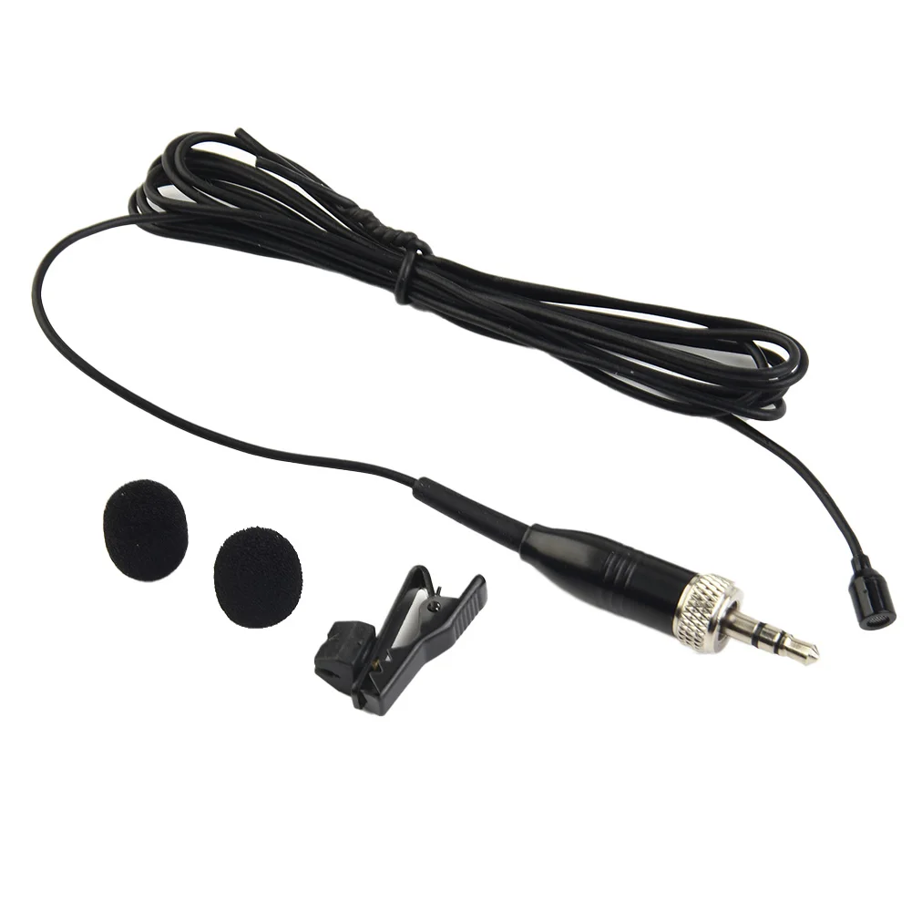 Omnidirectional Lavalier Microphone Lapel Clip Mic 3.5mm Female Connector For Sennheiser Wireless System Stringed Instruments