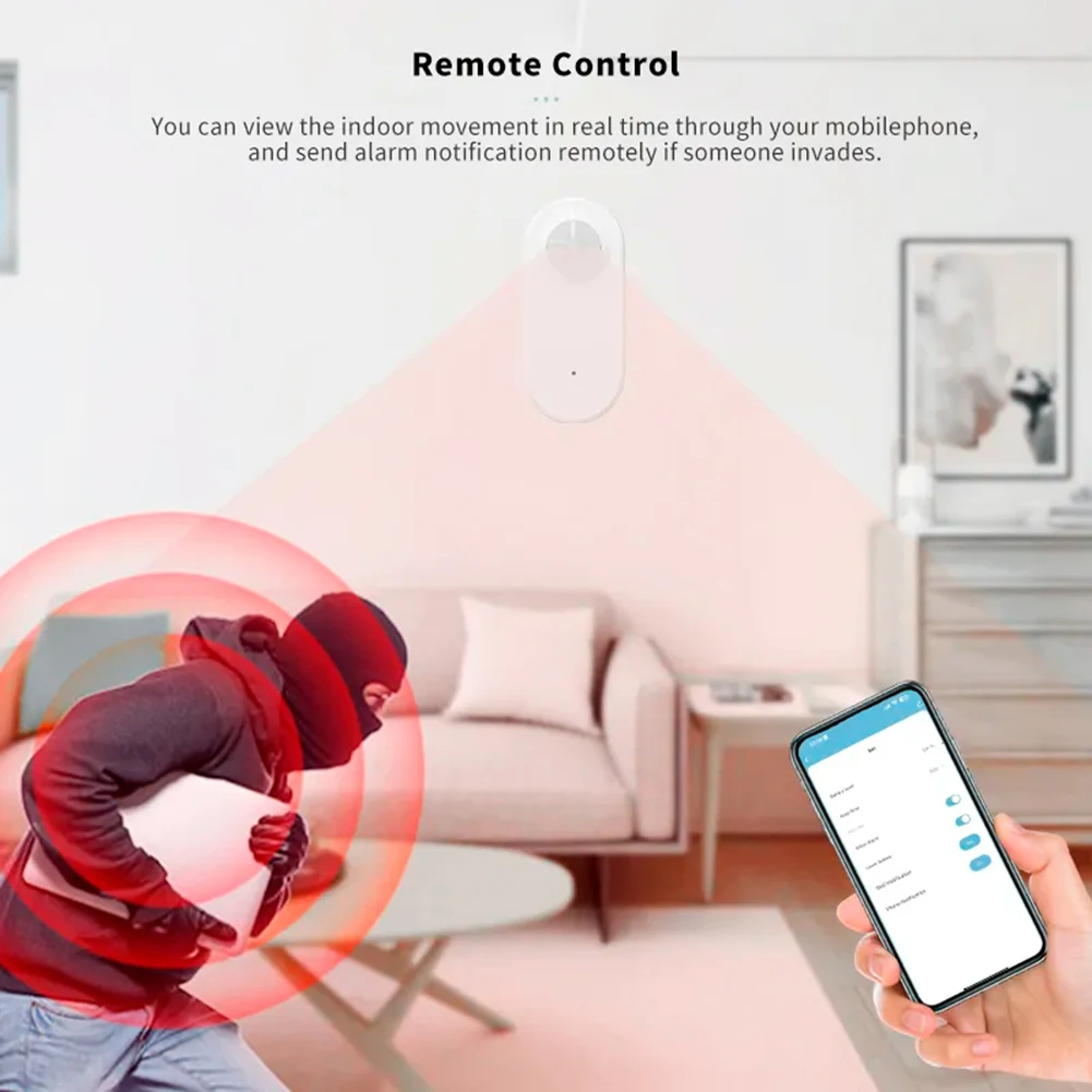 Tuya WIFI PIR Motion Sensor Real-Time Monitoring Infrared Human Presence Sensor Life Wireless Home Security System