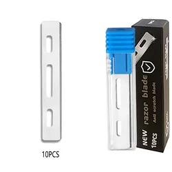 Facial Hair Shaver Replaceable Blades Salon Straight Shaving Razor Trimmer Safety Blade Single Side Shaver(10pcs/Box )