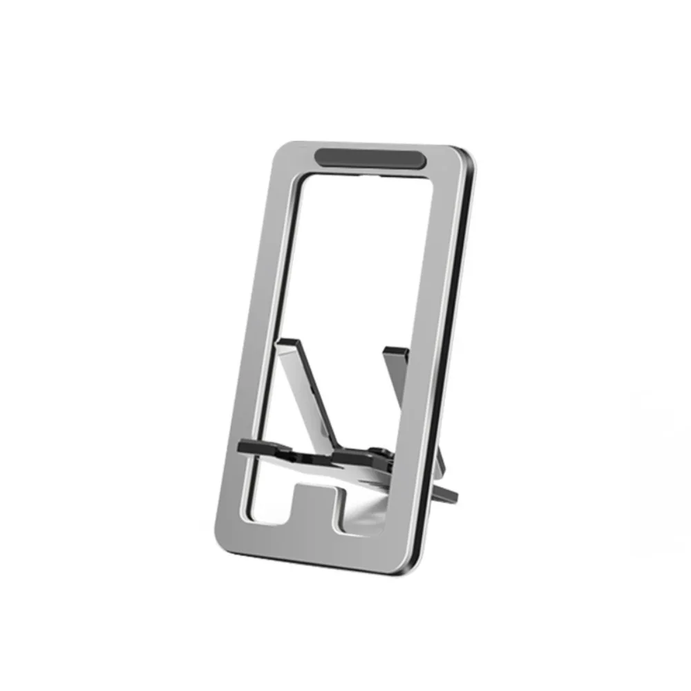 

New Metal Foldable Phone Stand Adjustable Thin Desk Cell Phone Holder Non-slip Portable Mobile Phone Support Travel Office