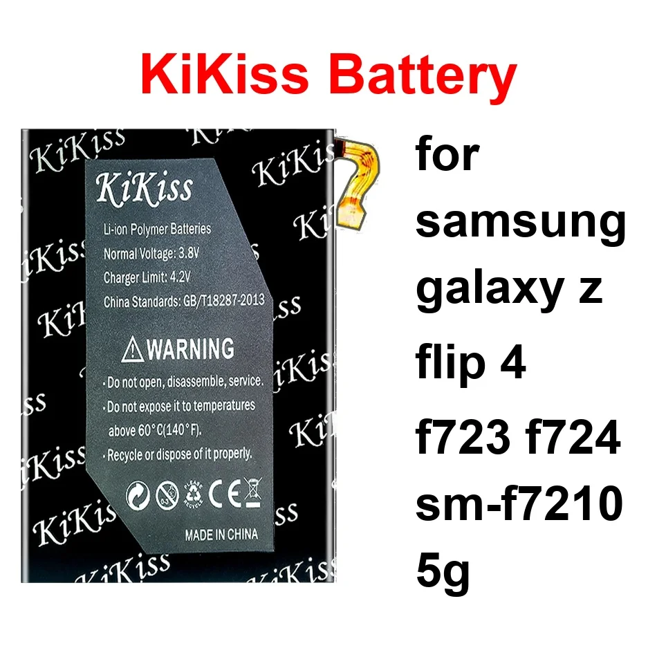 

Аккумулятор для Samsung Galaxy Z Flip 4 F723 F724 SM-F7210 5G EB-BF725ABY+EB-BF724ABY EB-BF723ABY EB-BF723ABY+EB-BF724ABY