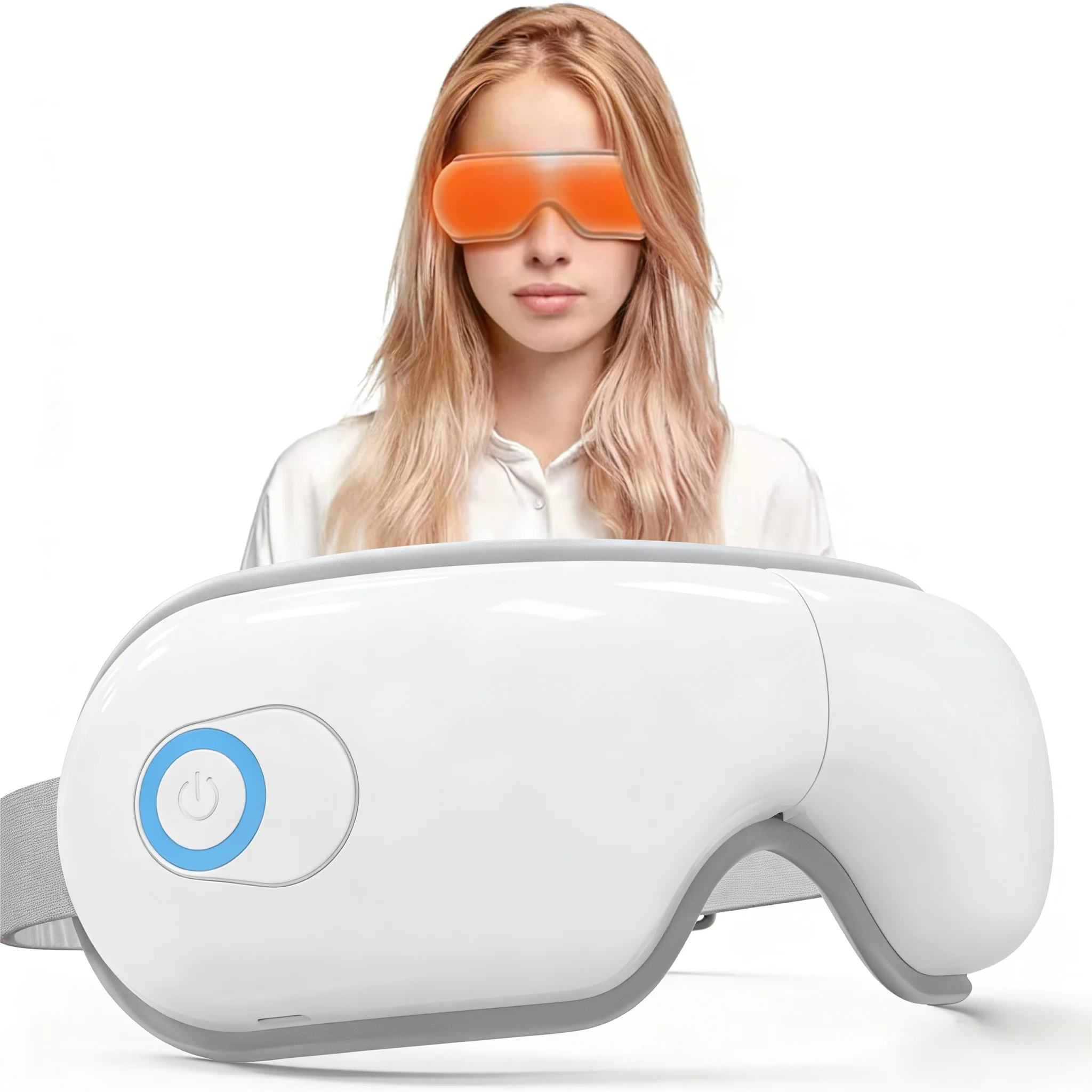 5 in 1 Eye Massager Foldable Eye Mask Device with Airbag Kneading Eye Care Instrument Perfect Relaxation Gifts for Dad Mom