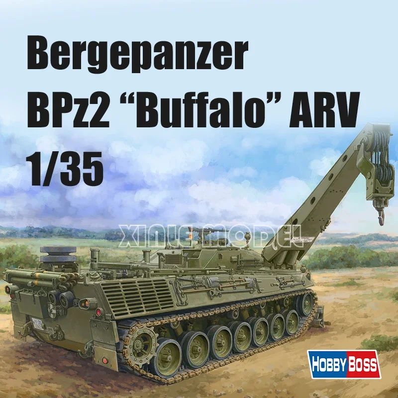 

Trumpeter Plastic Assembled Tank Model Kit 84567 Hyundai Germany BPz2 "Buffalo" Armored Rescue Vehicle 1/35