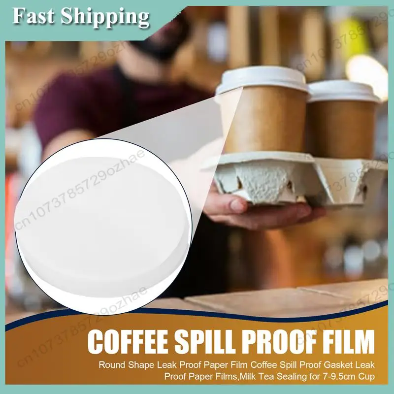 

-A01R Round Shape Leak Proof Paper Film Coffee Spill Proof Gasket Leak Proof Paper Films,Milk Tea Sealing For 7-9.5Cm Cup
