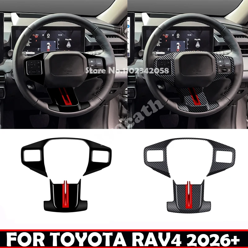 

For FOR TOYOTA RAV4 RAV 4 2026 2027 GR sport ABS Steering Wheel Button Keys cover Car Direction control Interior Accessories