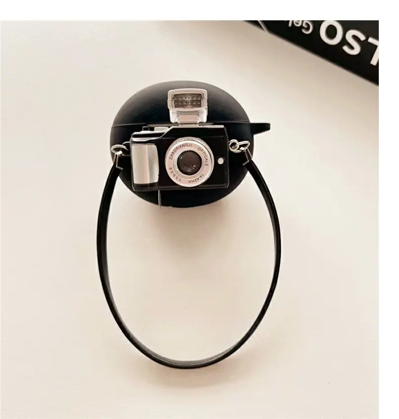 حافظة لهاتف جابرا ايليت 4 اكتيف ، نمط كاميرا كارتونية ، غطاء سماعات سيليكون ، 5 ، Elite4 ، Elite3