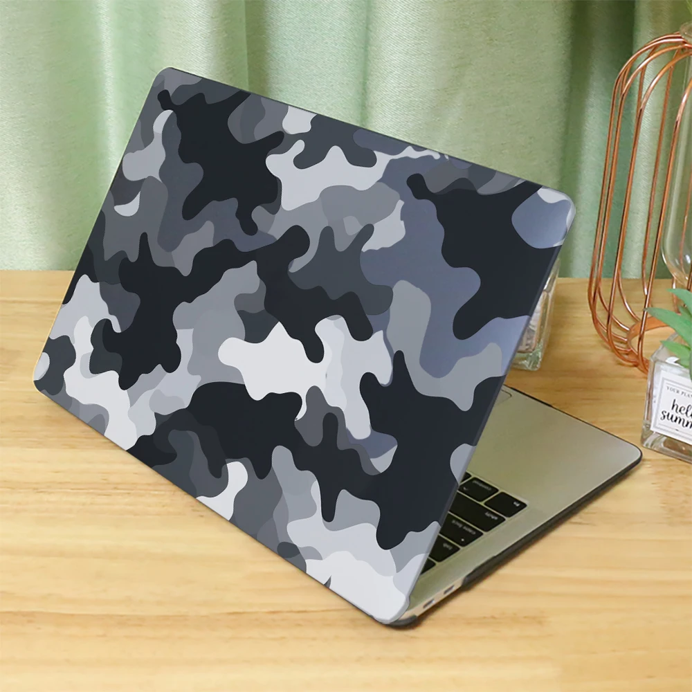 Camouflage Laptop Case for macbook air 15 Case 2026 M5 model A3448 15.3-inch A3114 A2941 Funda for MacBook Neo 13 Pro 14 16 M4
