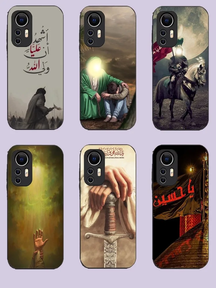 Imam Hussain Shia Ali Phone Case For Xiaomi 11 Redmi Note 11 5G 8T 9A 9 10T Note8Pro Note9 12SUltra Black Case