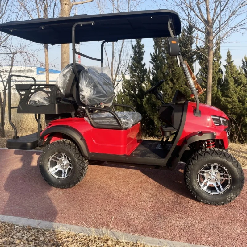 Most Popular 4 Seater Economical Style Electric Golf Cart With 4 People Seats Popular Style Seats With Armrests Gear Adjustment