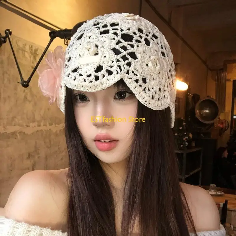 y5gc-feminine-openwork-knitted-creative-hat-capincluding-shaped-dimensional-flowers-in-soft-pink-or