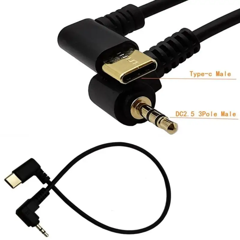 R53C Gold Plate Type C to 2.5mm Cable USB C to 2.5mm AudioAuxiliary Cord