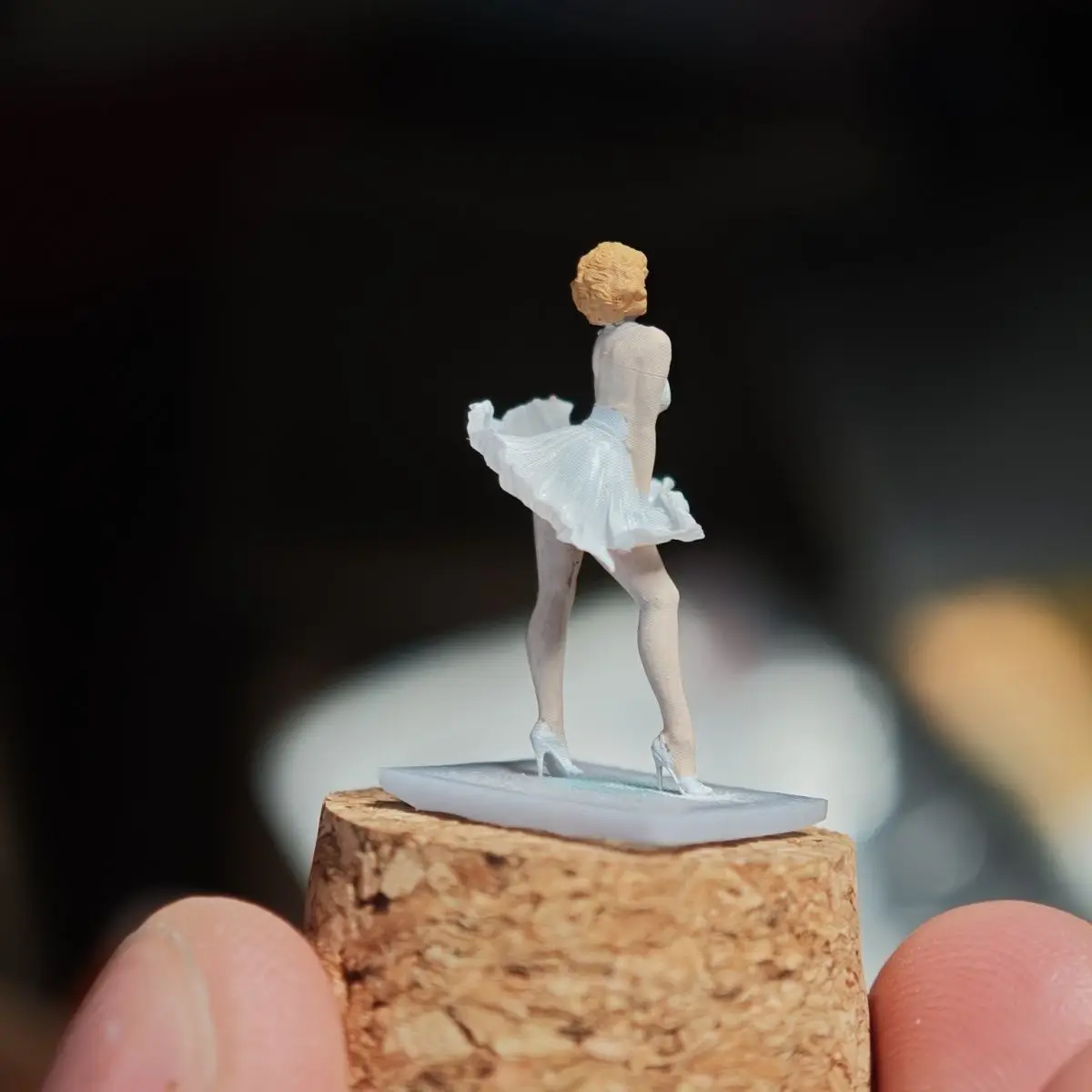 Puntelli di scena Monroe con figurine diorama in miniatura in resina 1/64