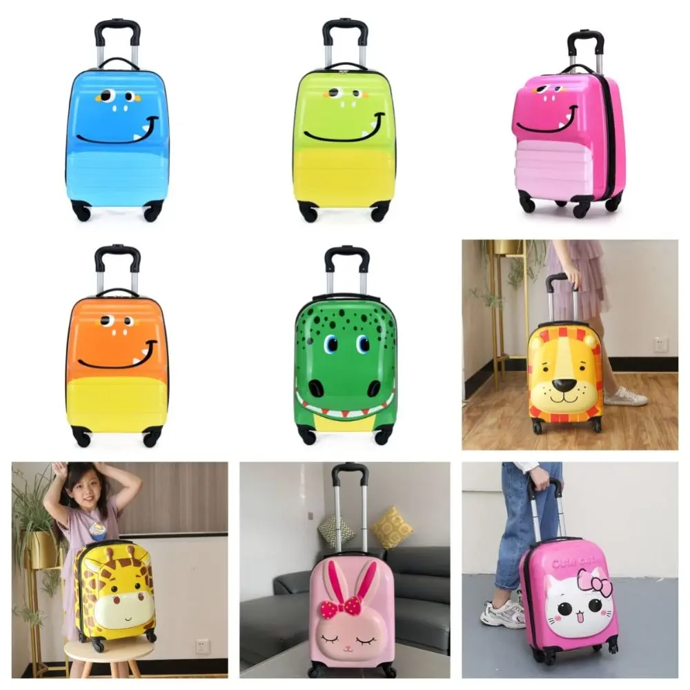 4 Wielen Abs + Pc 18 Inch Reiskoffer Waterdicht Cartoon Trolley Bagage Draagbare 3d Instappen