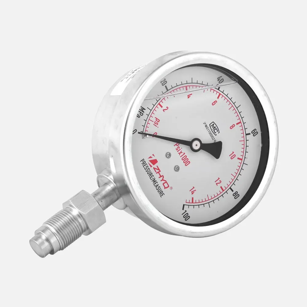 high quality 100mm stainless steel oil filled sanitary diaphragm seal pressure gauge for homogenizer mulser crusher food machine