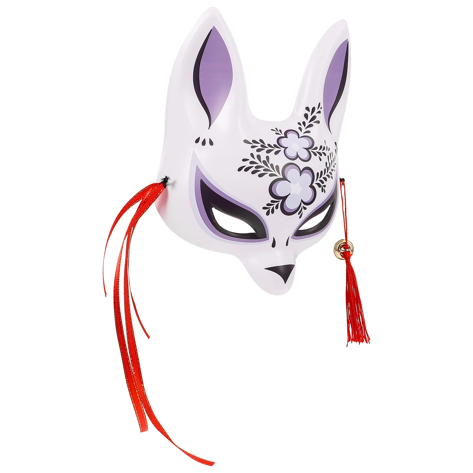 Fox Demon Mask Japanese Style Foxes Cosplay Animal Halloween Half Pvc Party Accessories