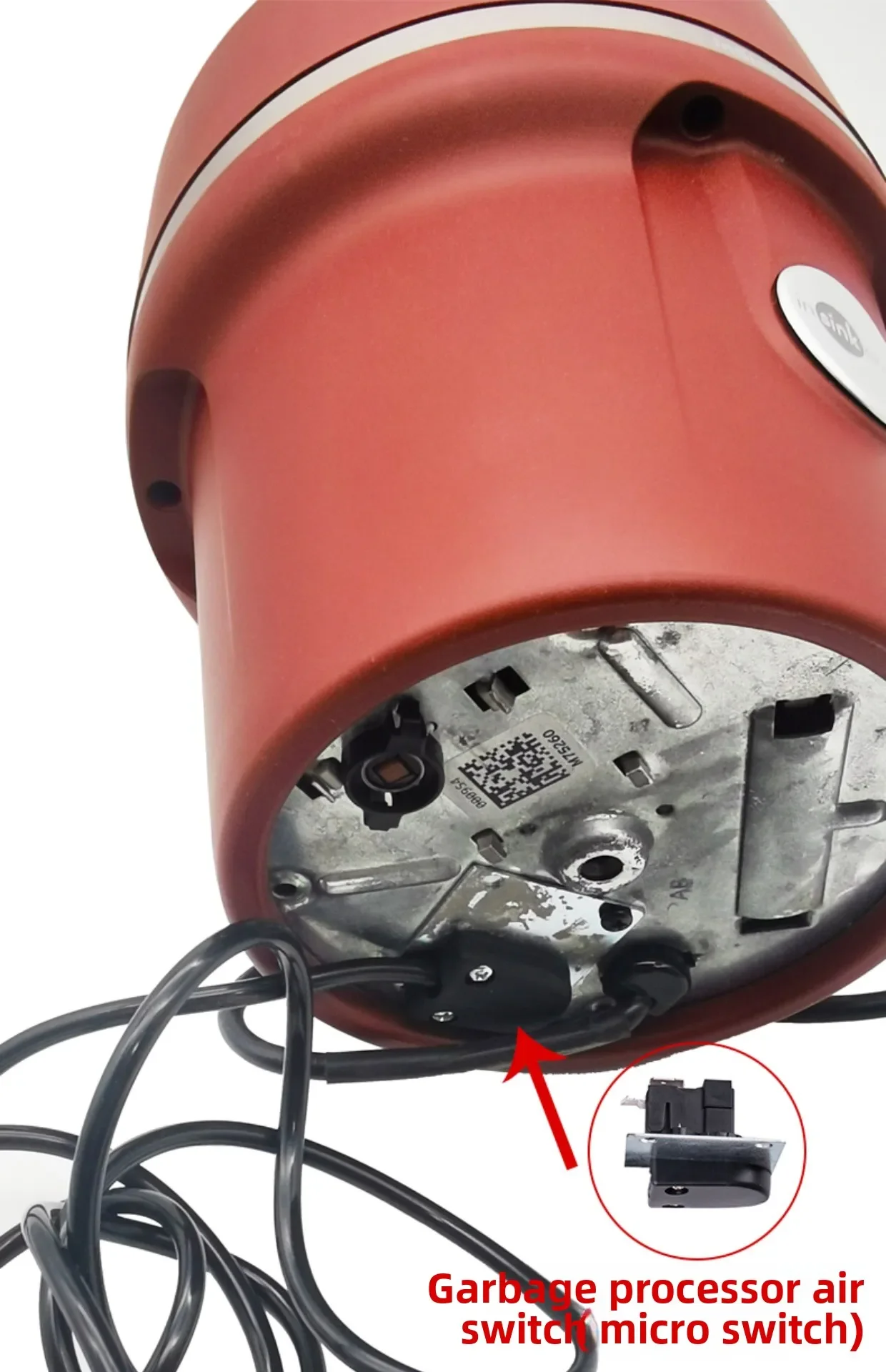 Suitable for insinkerator food waste processor air switch pneumatic micro-motion 32mm button universal accessories