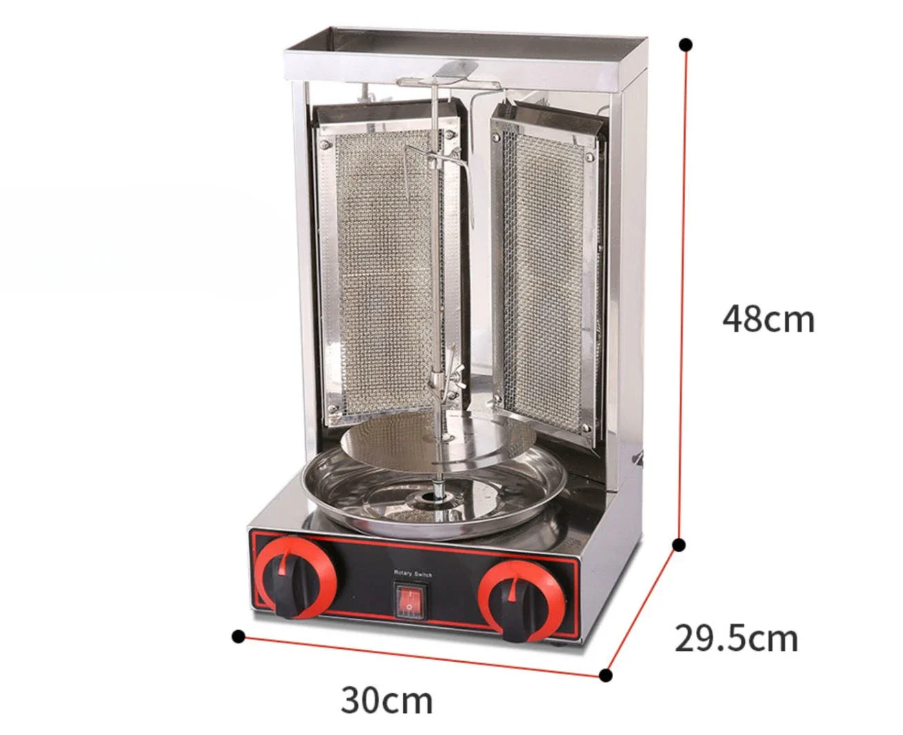 Commercial Mini Vertical Spinning Grills electric rotary roast chicken Barbecue Machine