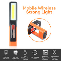 Super Bright Outdoor Work Light Rechargeable LED COB Work Lights Portable Magnetic and Hook Work Flashlight for Car Repair