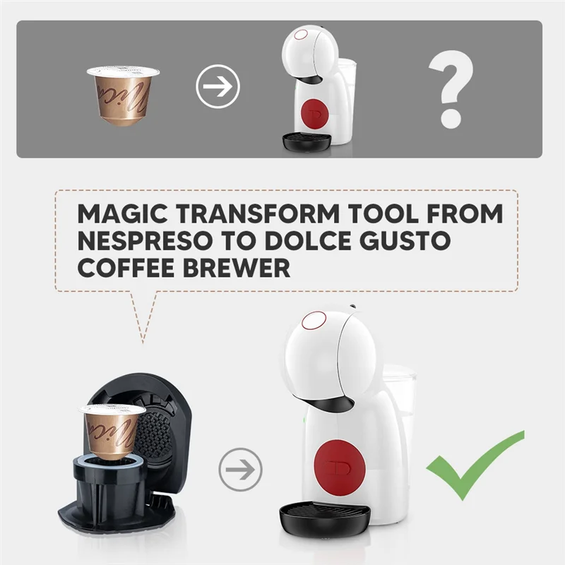 Адаптер для капсул Nespresso Convert Dolce Gusto Crema Make для кофемашины Dolce Gusto Piccolo Xs Genio 2B # АБГП