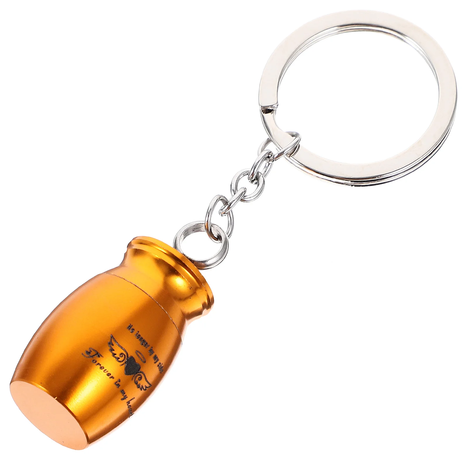 

Mini Pet Ash Key Chain Container Metal Urn Pendant for Cremation Remains Small Animal Memorial Gift Portable Ash Holder Smooth