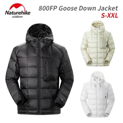 Naturehike 800FP Goose Down Jacket Winter Sport 10D Coat Warm Clothes Men Women Camping Hiking Skiing Waterproof  Ultralight