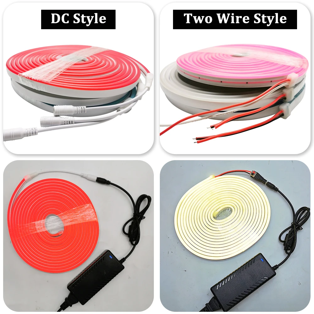 DC12V Neon Signs Flexible Led Tube Can Be Cut 2835 120LEDs/M Waterproof IP65 Silicone Strip Light Christmas For Holiday Party