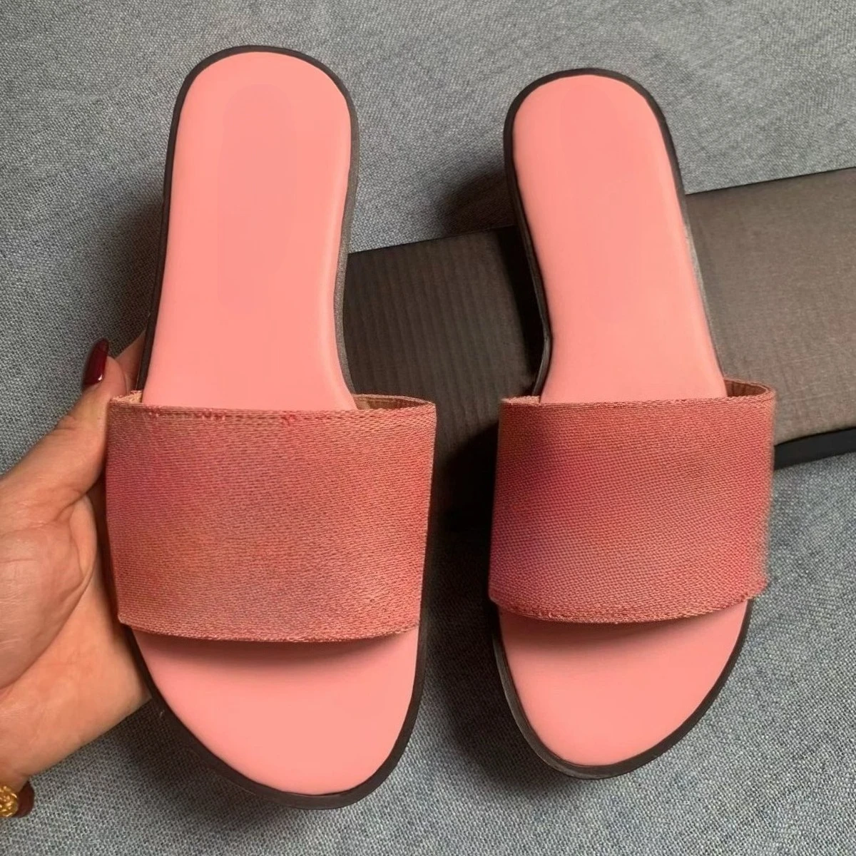 

Women's Non-Slip Letter Print Flat Sandals Open Toe Slide Sandals Casual Fashion Outdoor Beach Shoes Summer Slippers